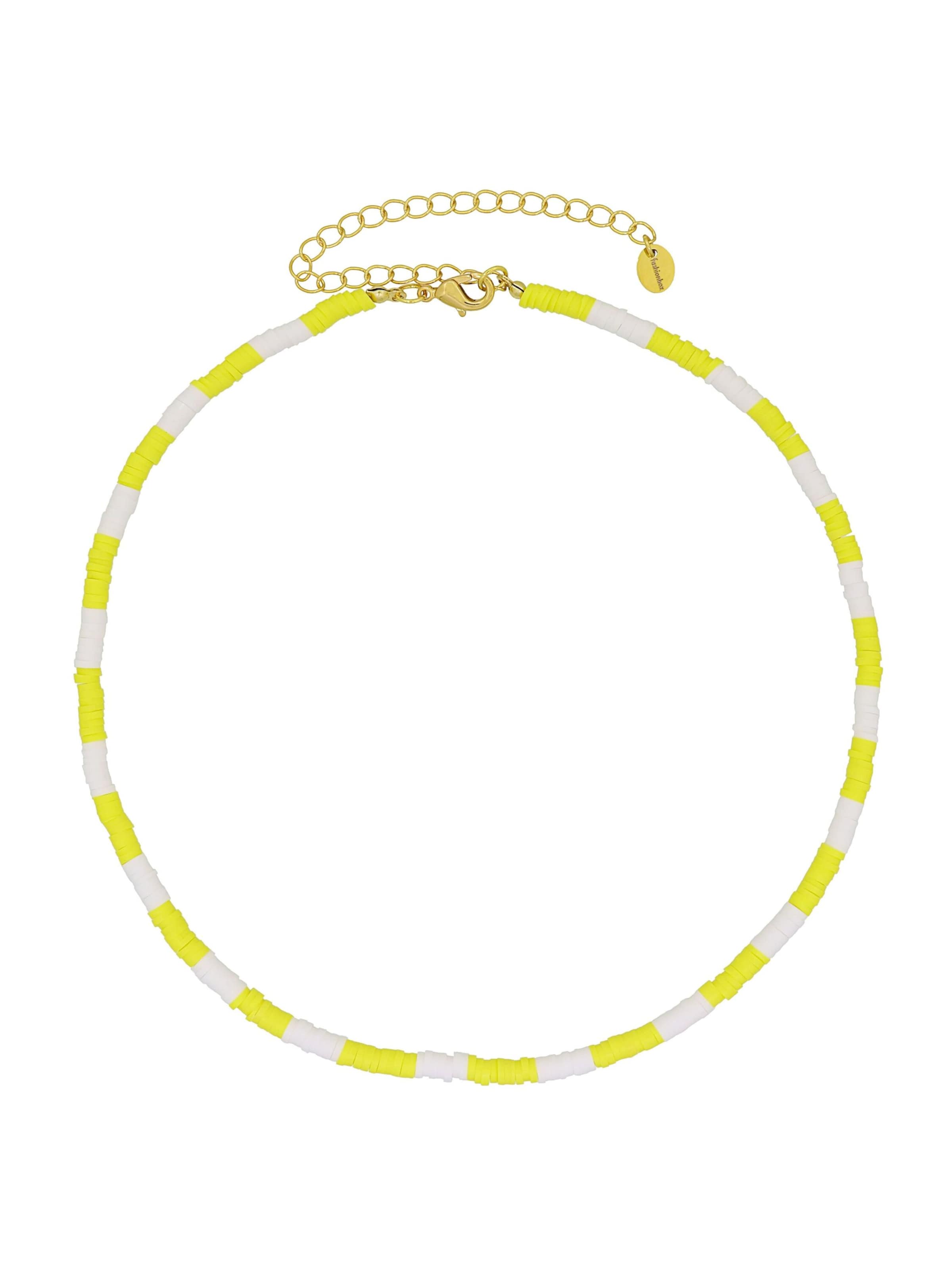 Fashionbox Necklace in Yellow: front