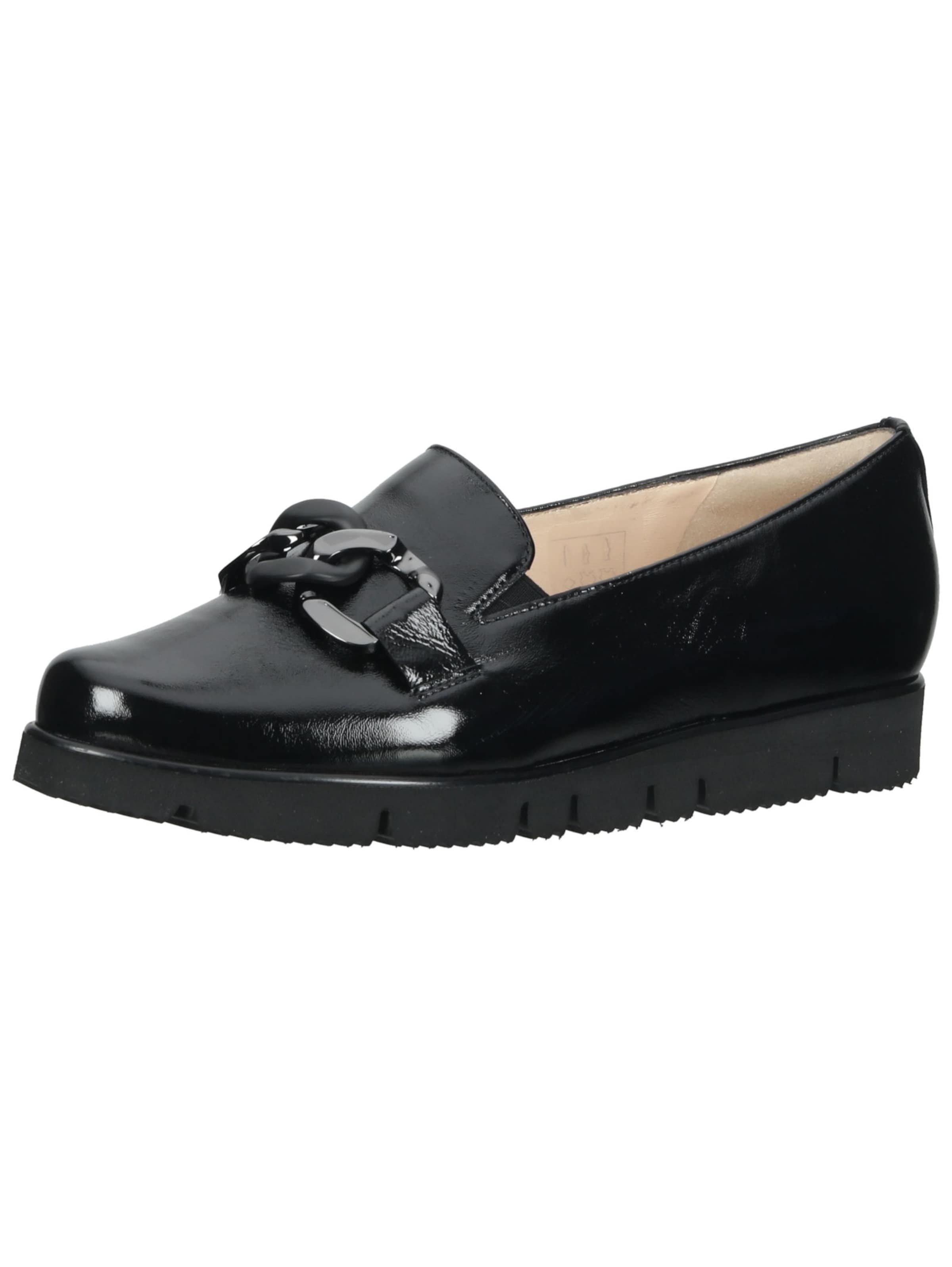 HASSIA Slip-ons in Black: front