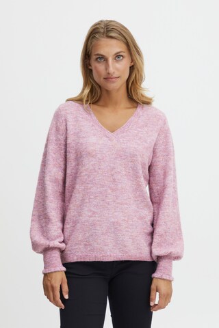 Fransa Sweater 'Sandy' in Pink: front