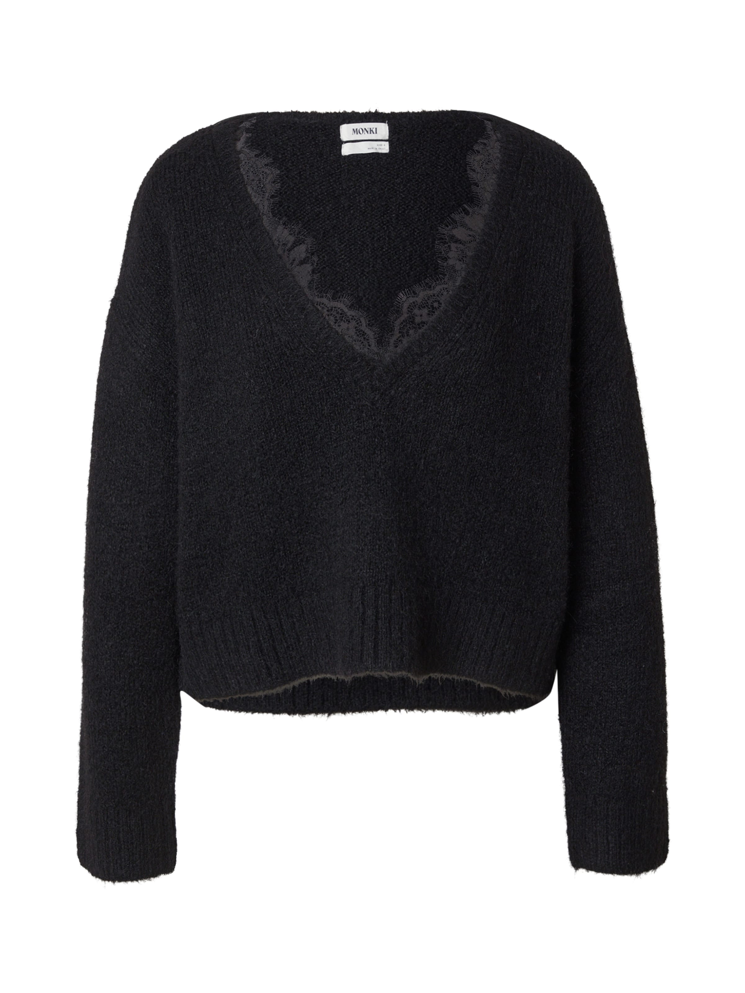 Monki Πουλόβερ σε μαύρο: μπροστά