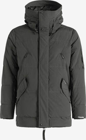 khujo Winter Jacket 'Gord' in Grey: front