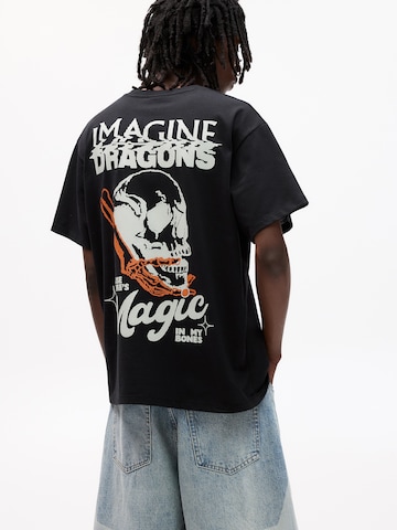 T-Shirt 'IMAGINE DRAGONS' Pull&Bear en gris : devant