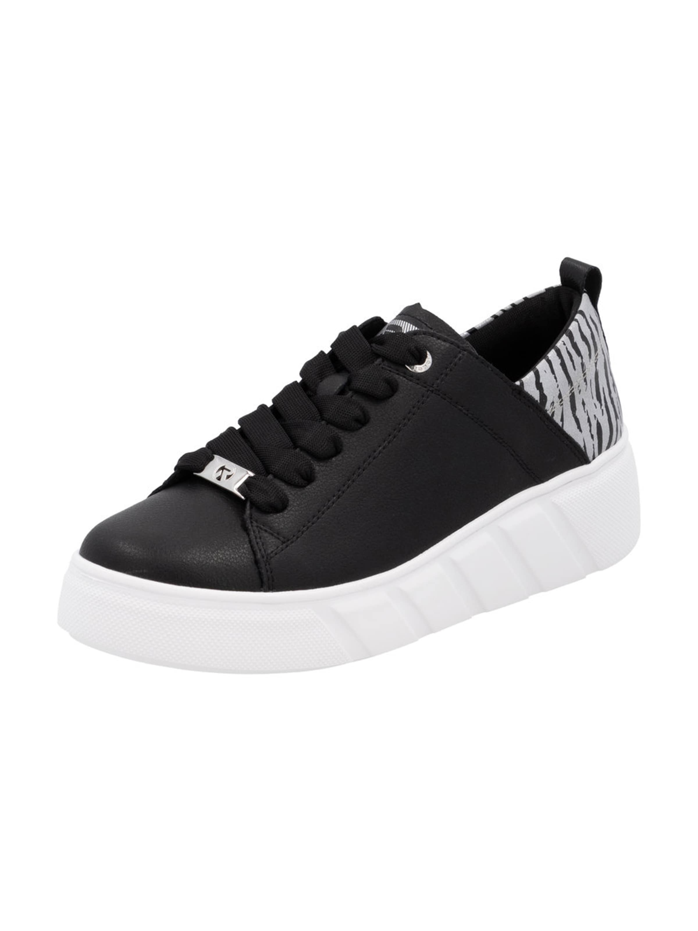 Sneaker bassa di Rieker Sport in nero: frontale