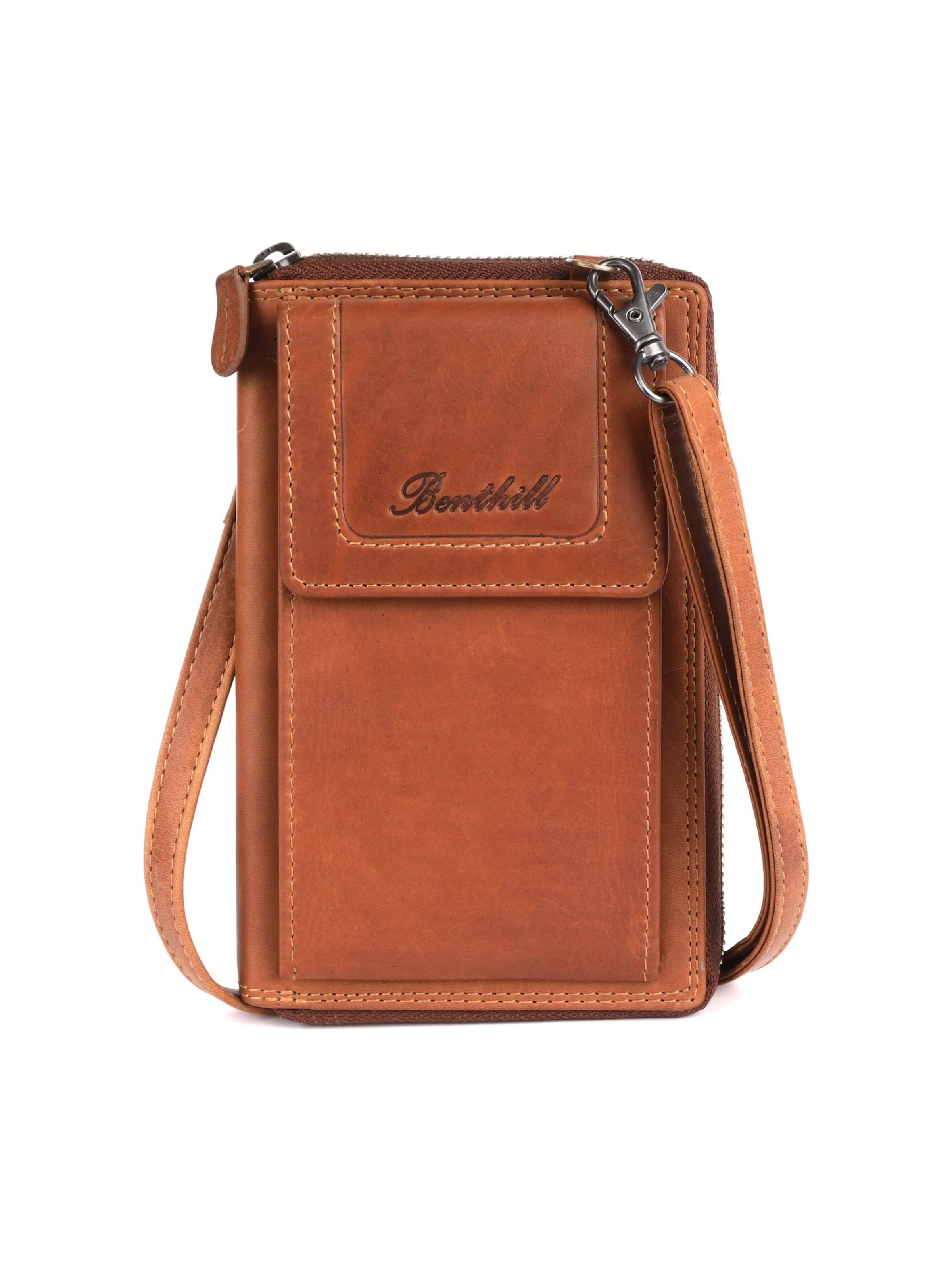Benthill Wallet in Brown: front