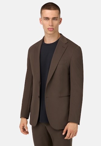 Coupe regular Veste de costume 'B Tech' Boggi Milano en marron : devant