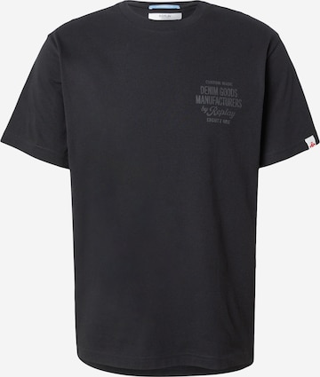 REPLAYMajica - crna boja: prednji dio