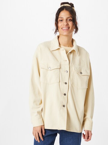 Gina Tricot Blouse in Beige: voorkant