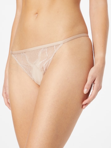 Calvin Klein Underwear Slip - bézs: elől