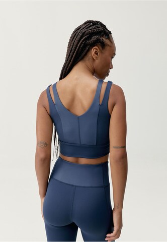 Born Living Yoga Bustier BH 'Maan' in Blauw