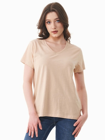 Organication T-Shirt in Beige: Vorderseite