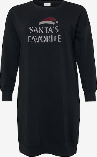 ONLY Carmakoma Mekko 'CARSANTA XMAS' värissä punainen / musta / valkoinen, Tuotenäkymä