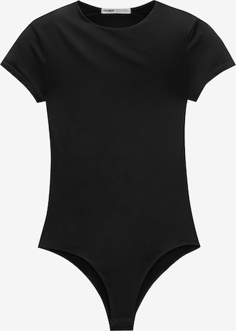 Pull&Bear Shirt bodysuit in Black: front