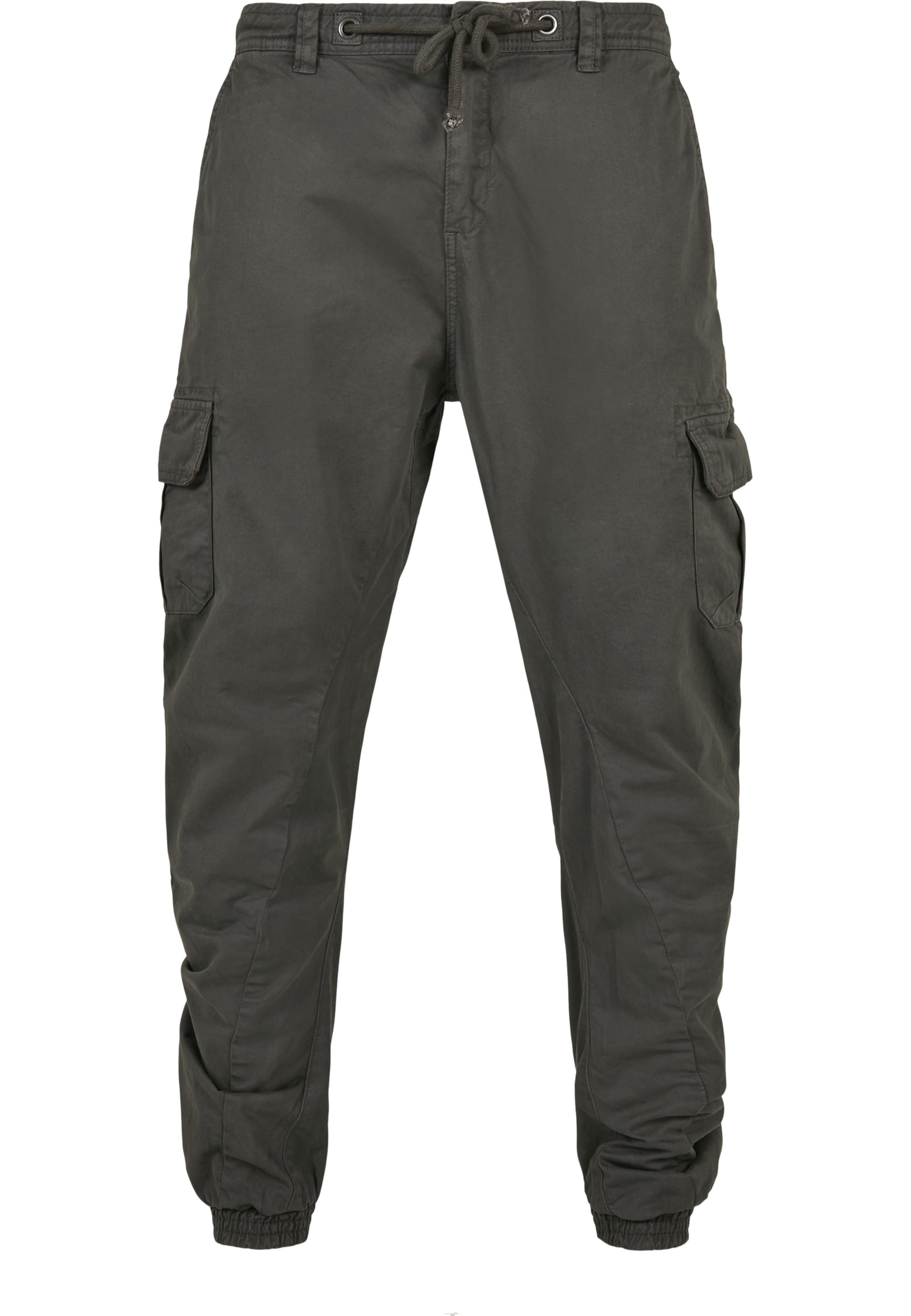 Pantalon cargo Urban Classics en gris : devant