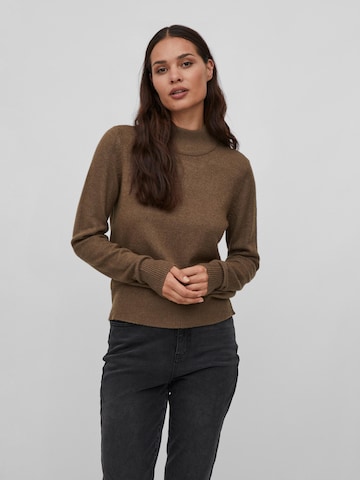 VILA Sweater 'Ril' in Brown: front