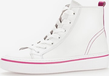 GABOR High-Top Sneakers in White: front