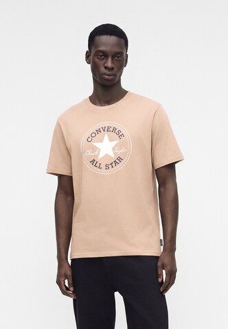 CONVERSE Футболка в Бежевый: спереди