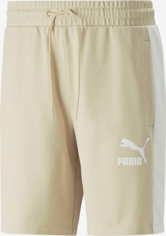 PUMA - regular Pantalón en beige: frente