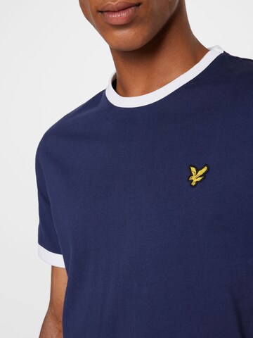 Lyle & Scott Футболка 'Ringer' в Синий