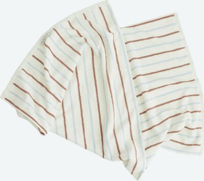 OYOY LIVING DESIGN Serviette 'Raita Towel' en beige / bleu / marron, Vue avec produit
