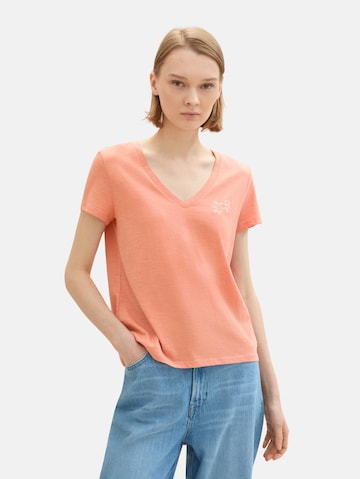 TOM TAILOR DENIM T-Shirt in Orange