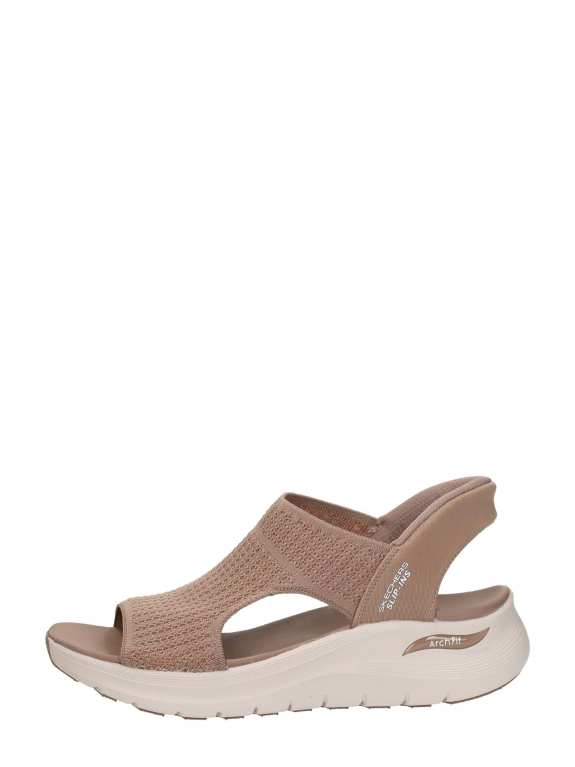 SKECHERS Sandaal 'Slip-Ins: Arch Fit 2.0 Sandal' in Bruin: voorkant