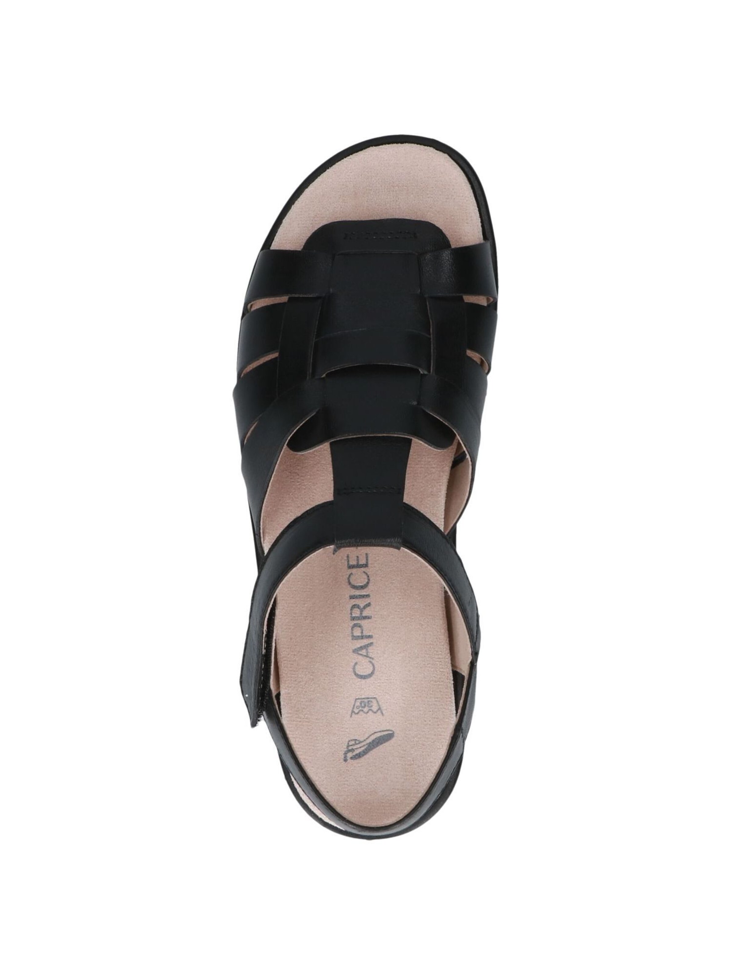 CAPRICE Strap Sandals in Black