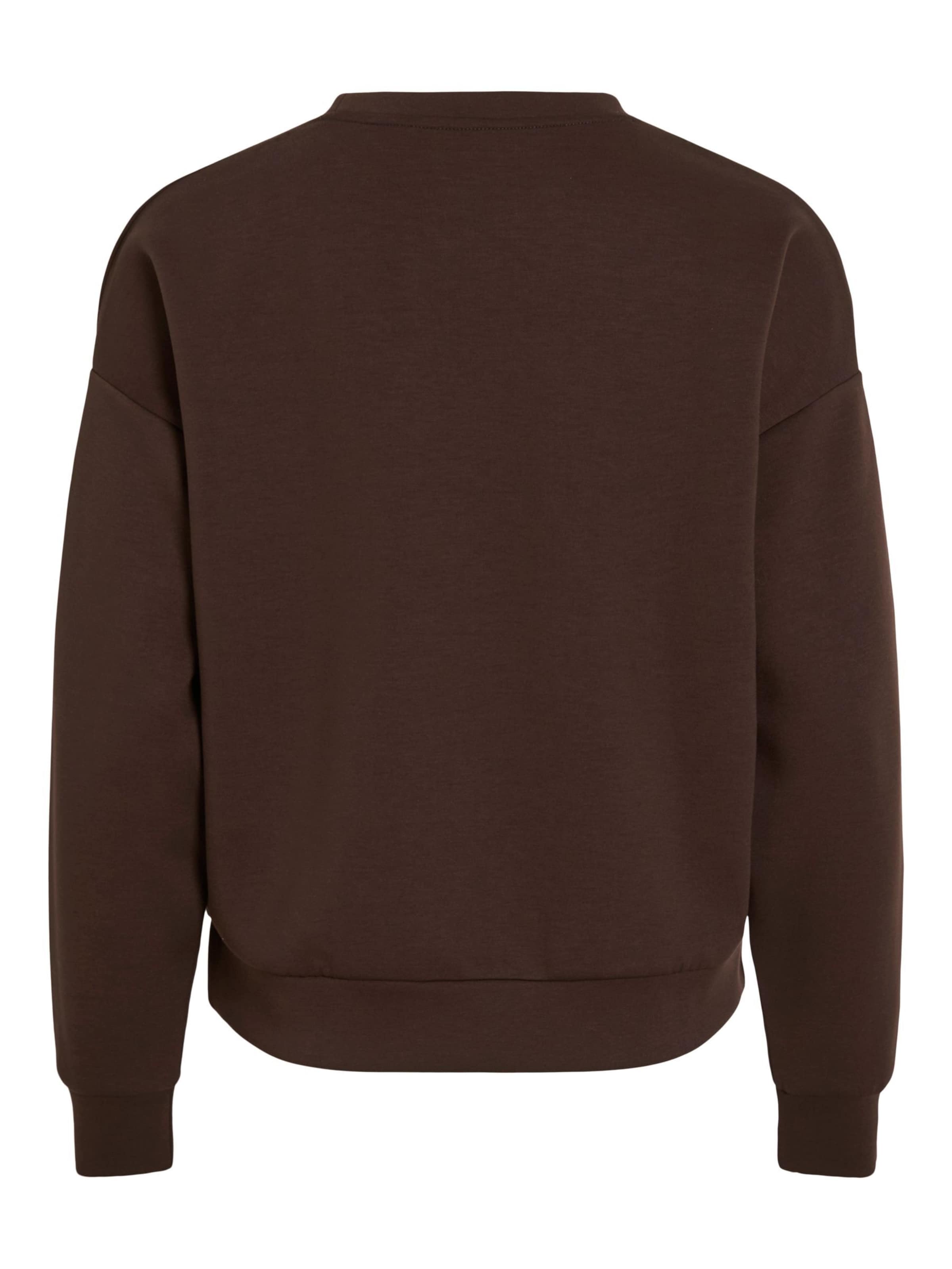 VILA Sweatshirt 'VIReflect' in Braun