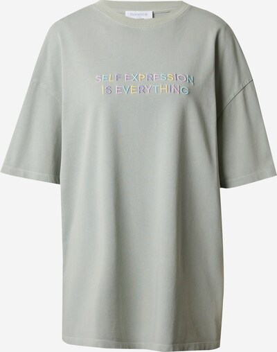 florence by mills exclusive for ABOUT YOU T-shirt oversize 'Contentment' en turquoise / jaune / kaki / violet clair, Vue avec produit