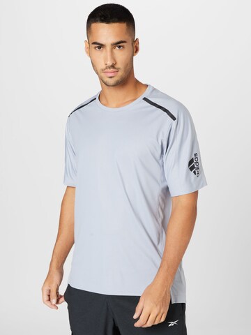 ADIDAS SPORTSWEAR Performance shirt 'Workout Pu-Coated' in Grey: front