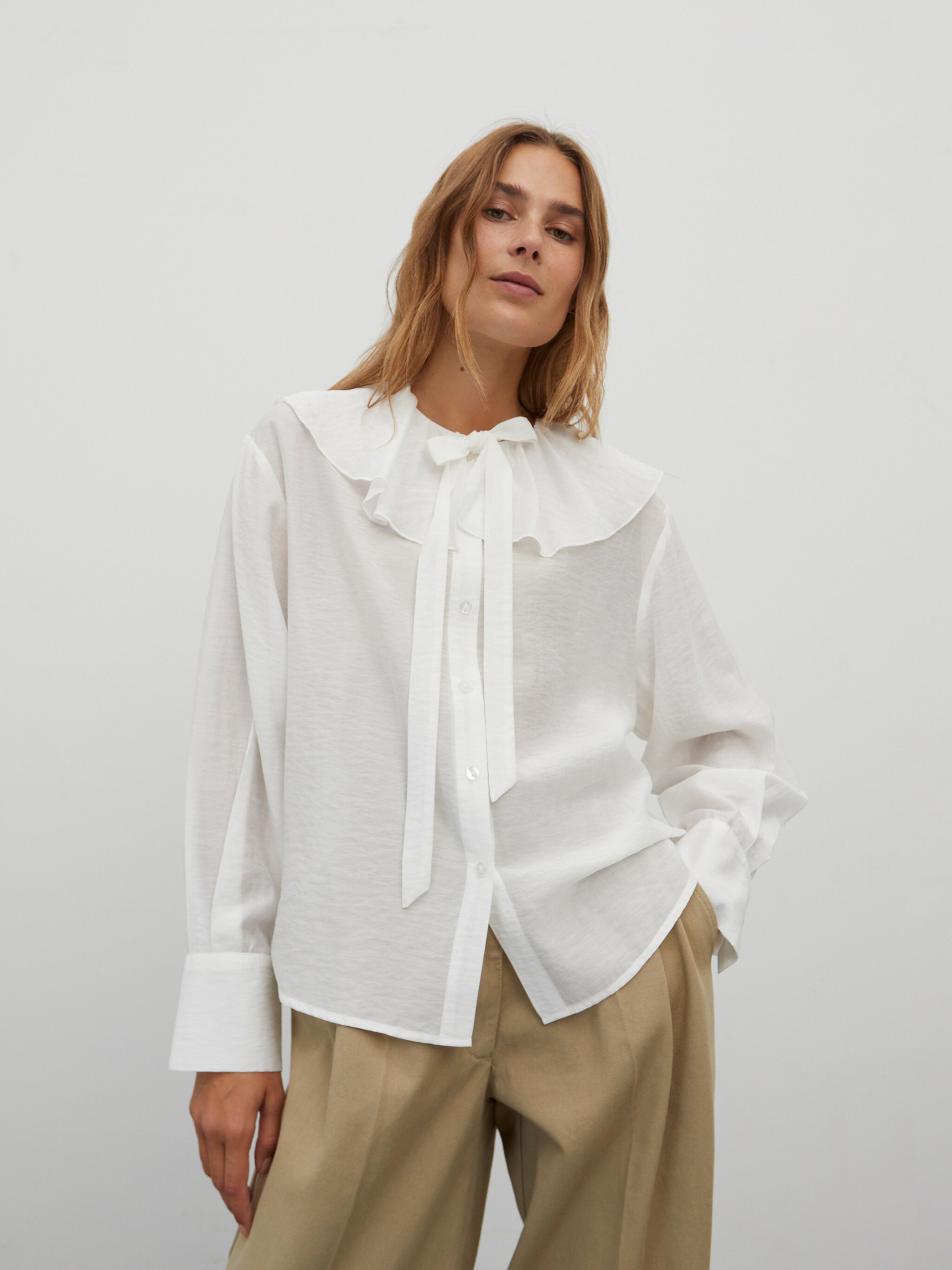 EDITED Produkte Bluse 'Angela' weiß