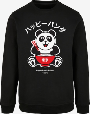 Merchcode Sweatshirt 'TORC - Happy Panda' in Black: front