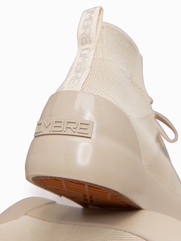 Ombre Sneakers hoog in Beige