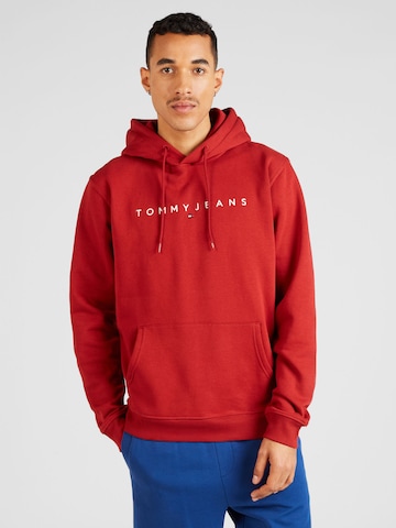 Tommy Jeans Μπλούζα φούτερ σε κόκκινο: μπροστά