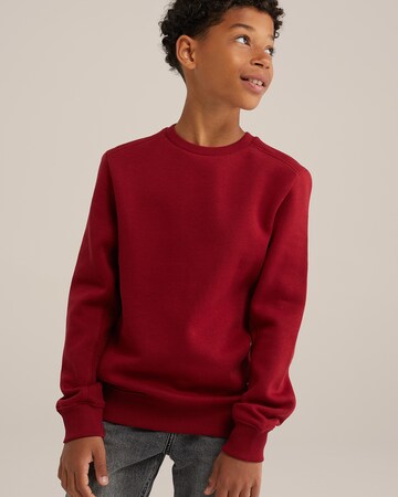 WE Fashion Sweatshirt in Red: front
