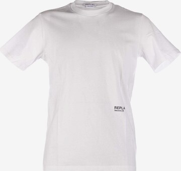 REPLAY Shirt in Wit: voorkant