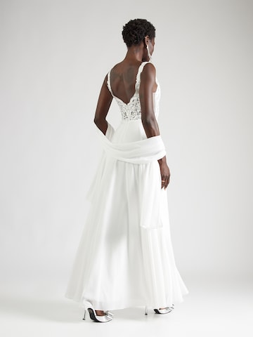 mascara Evening Dress in Beige