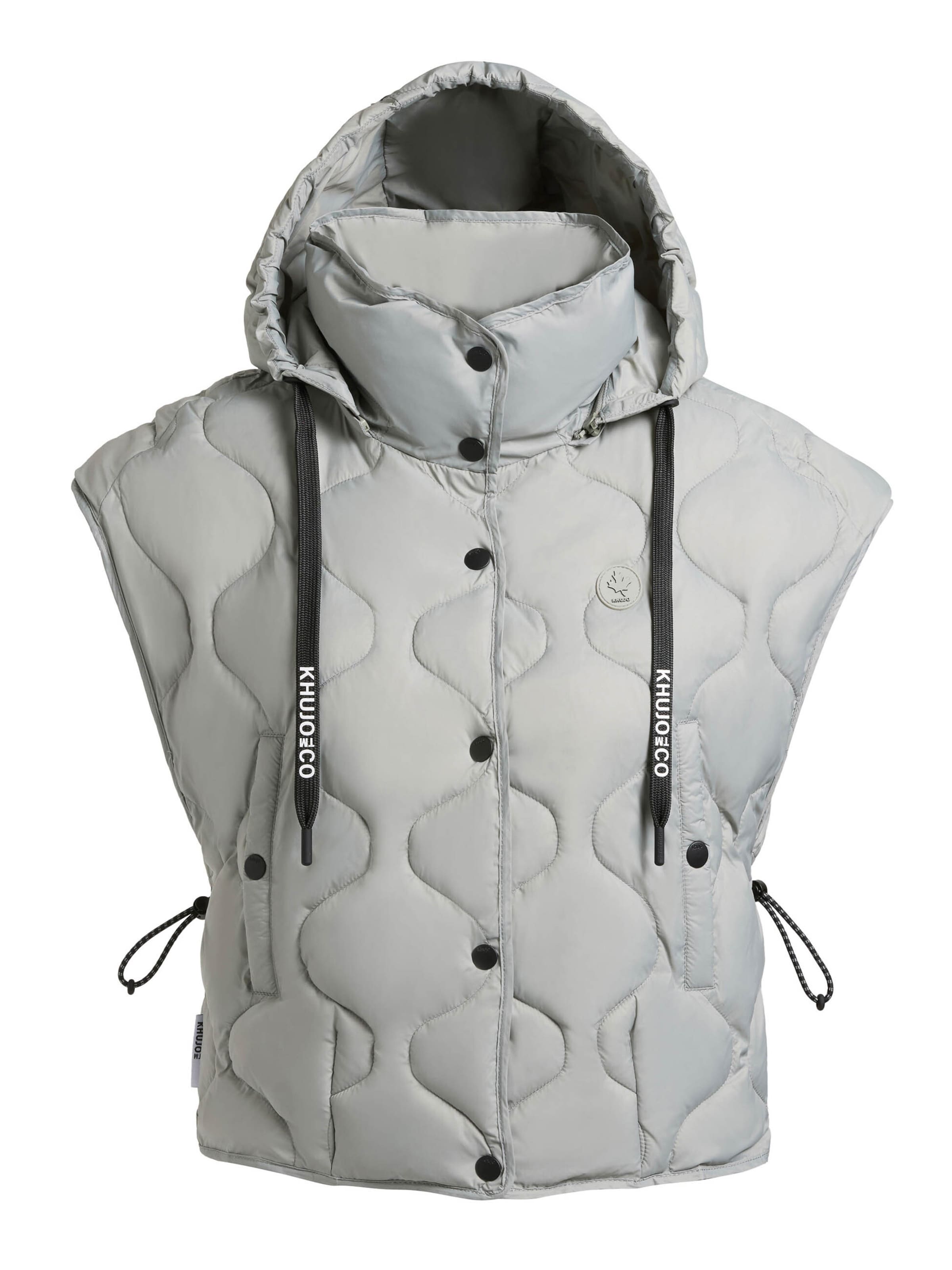 khujo Weste 'Ninga' in Grün: Vorderseite