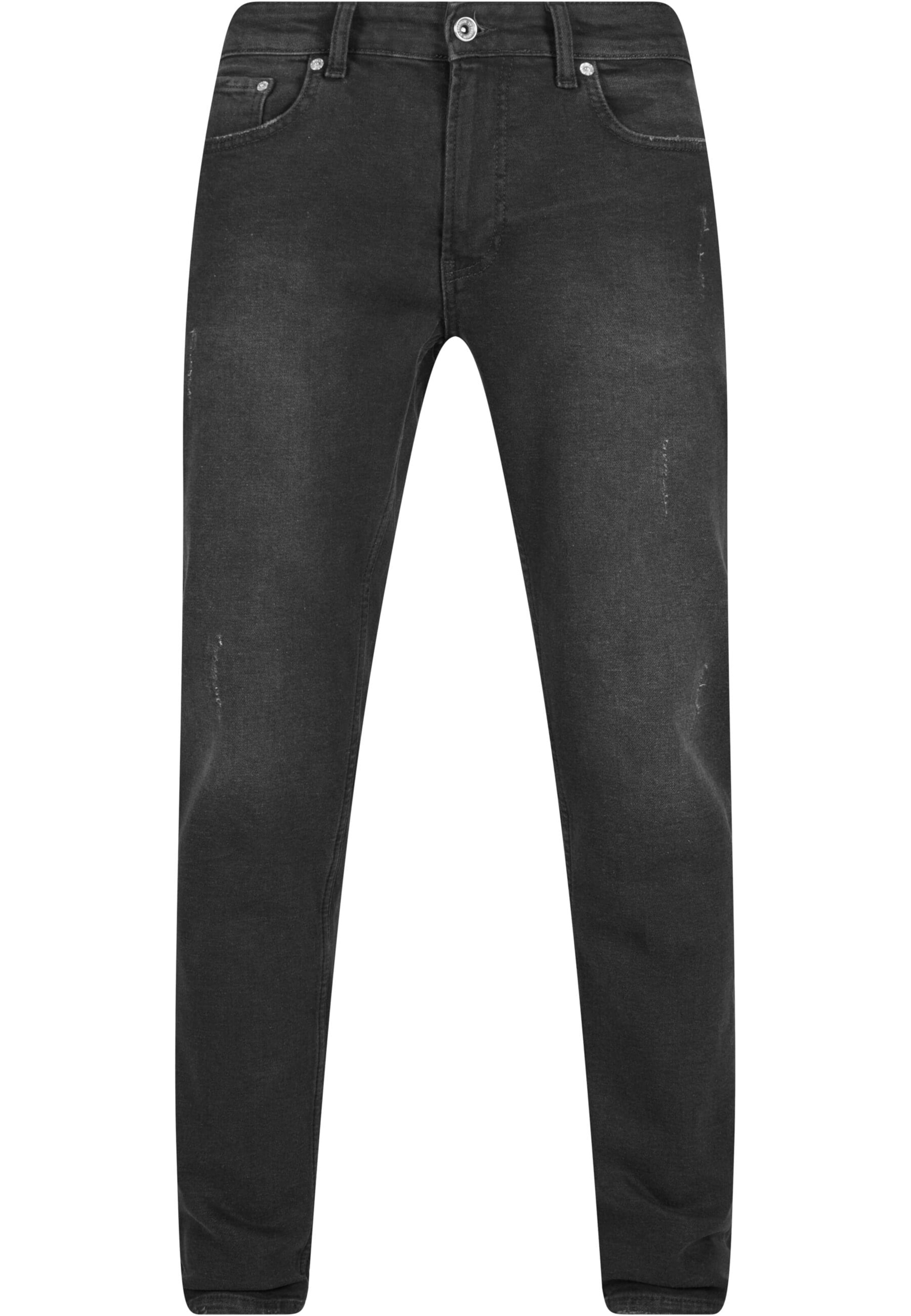 2Y Premium Regular Jeans in Zwart: voorkant