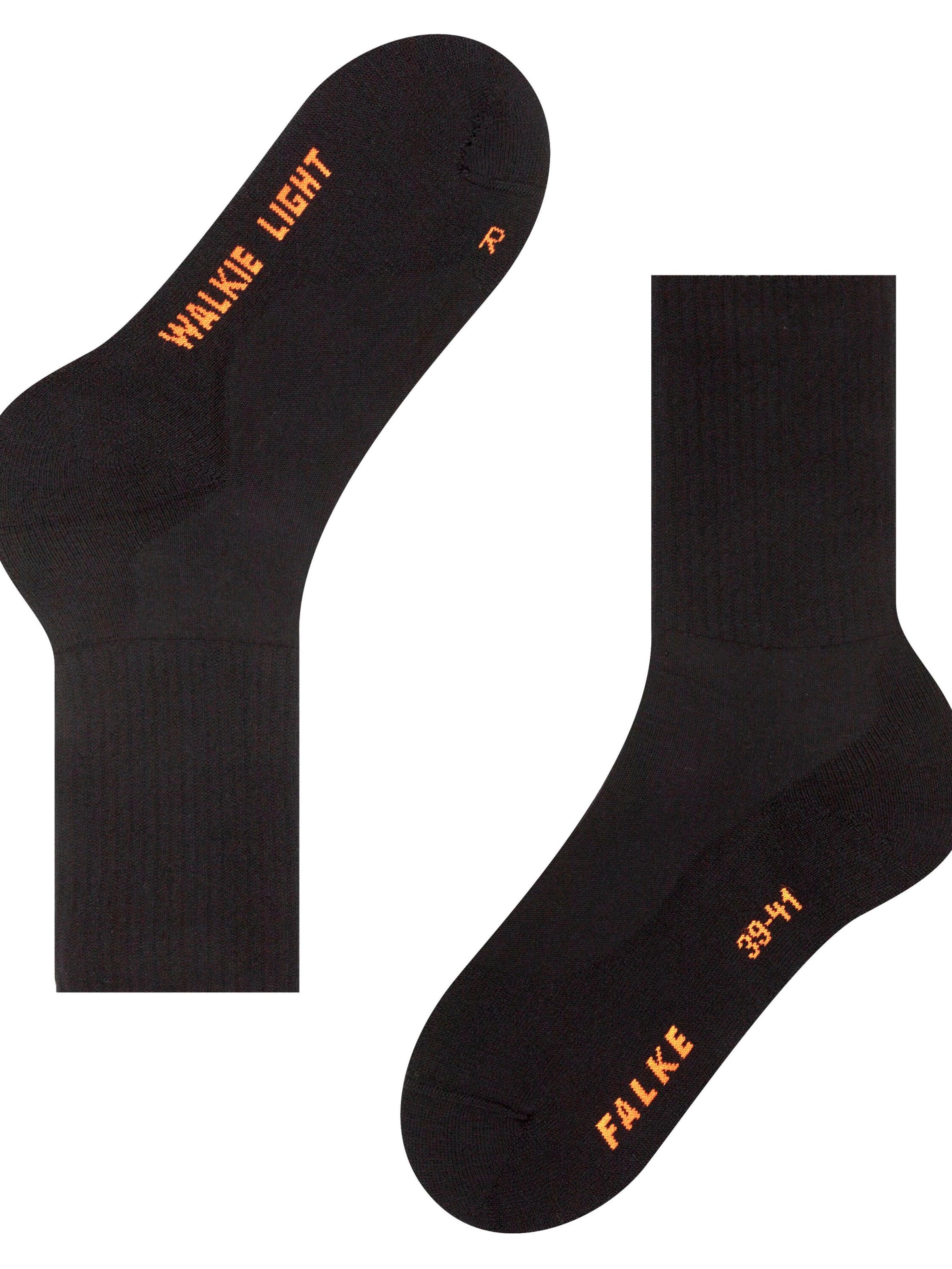 FALKE Socks 'Walkie Light' in Black
