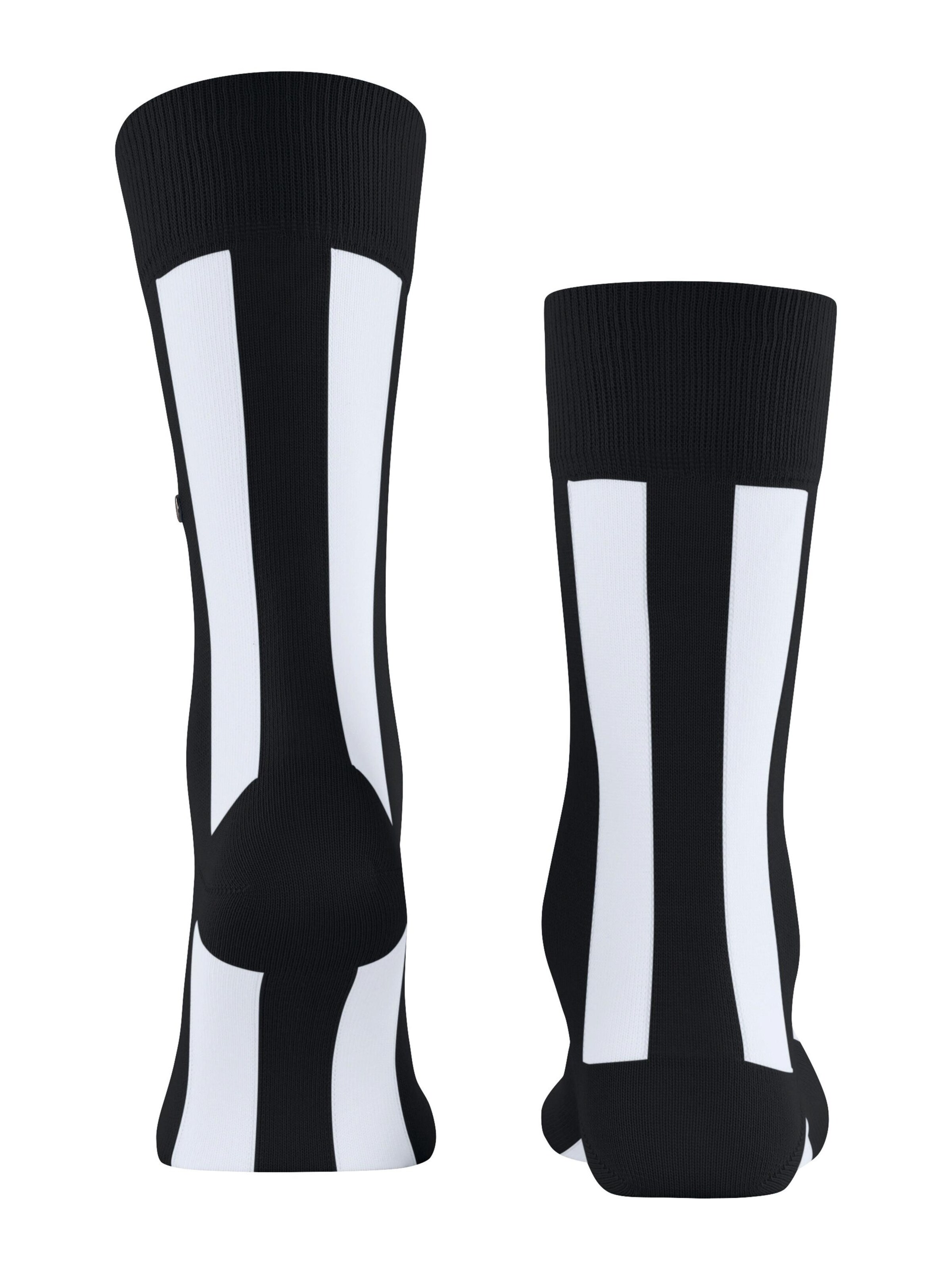 BURLINGTON Socken 'Retro Lines'‌‌‌‌‌‌ in Schwarz