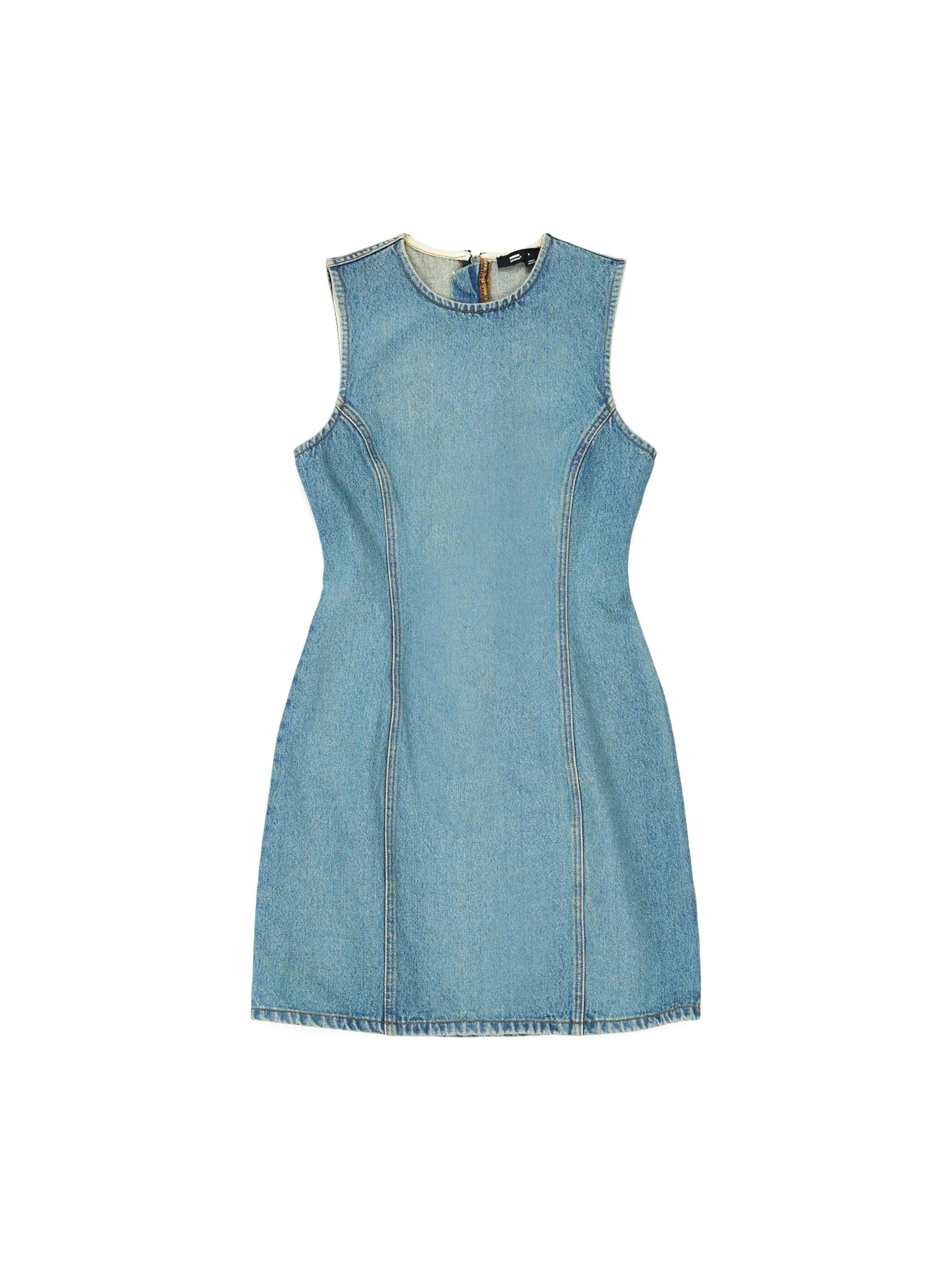 Dr. Denim Jurk 'Calista' in Blauw: voorkant