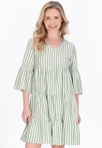 Usha Jurk in Groen: voorkant