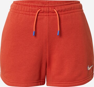 Nike Sportswear regular Παντελόνι σε κόκκινο: μπροστά