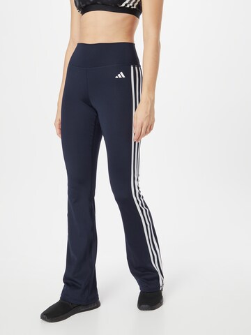 ADIDAS PERFORMANCE Flared Workout Pants 'Essentials ' in Blue: front