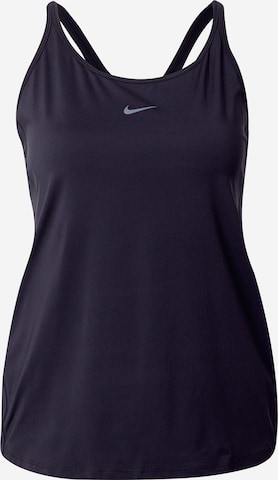 NIKE Sporttop 'ONE CLASSIC' in Zwart: voorkant