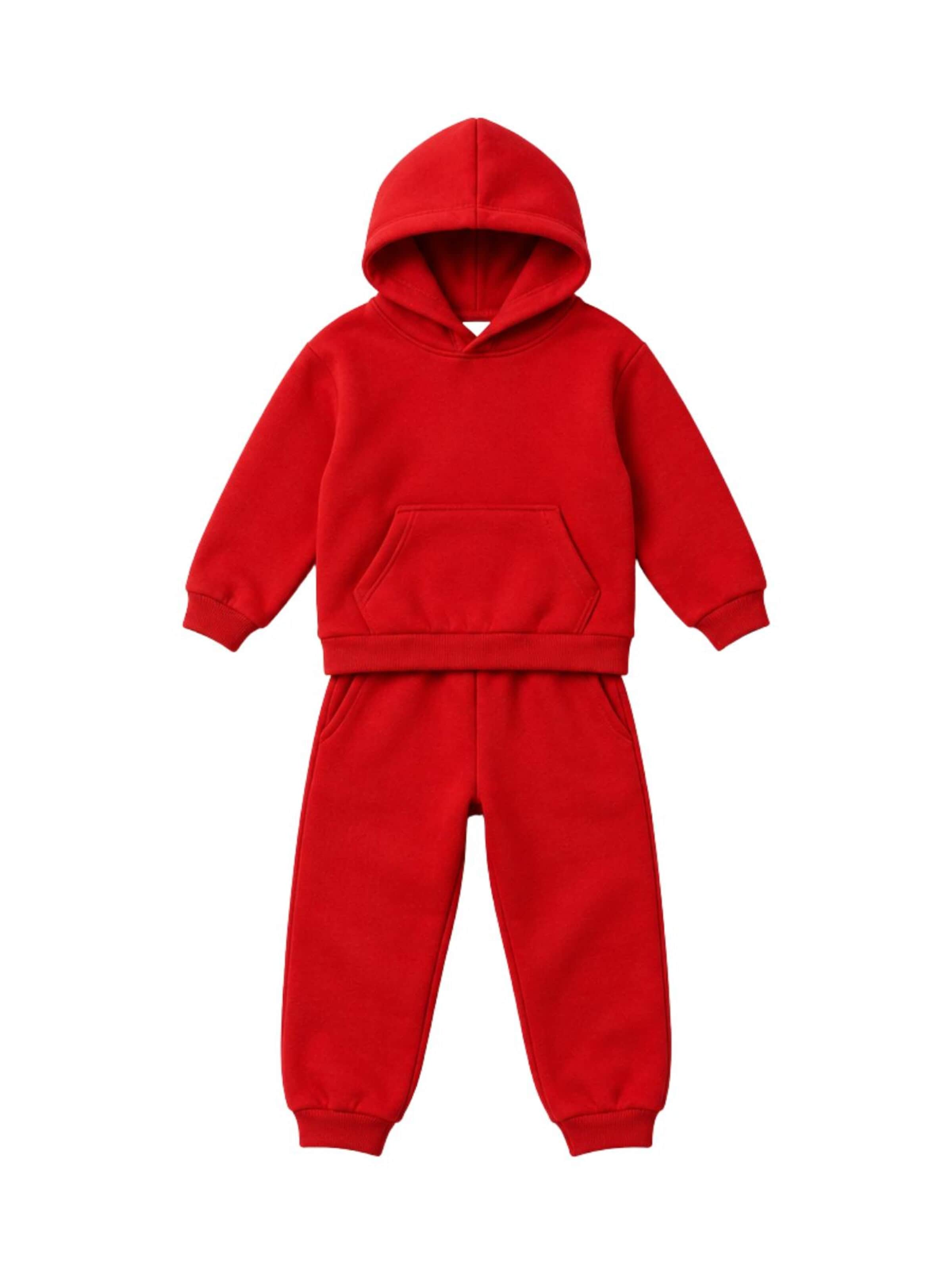LOUIS LECLER Joggingpak 'Finn' in Rood: voorkant