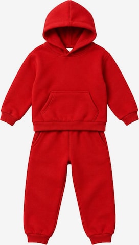 LOUIS LECLER Joggingpak 'Miray' in Rood: voorkant