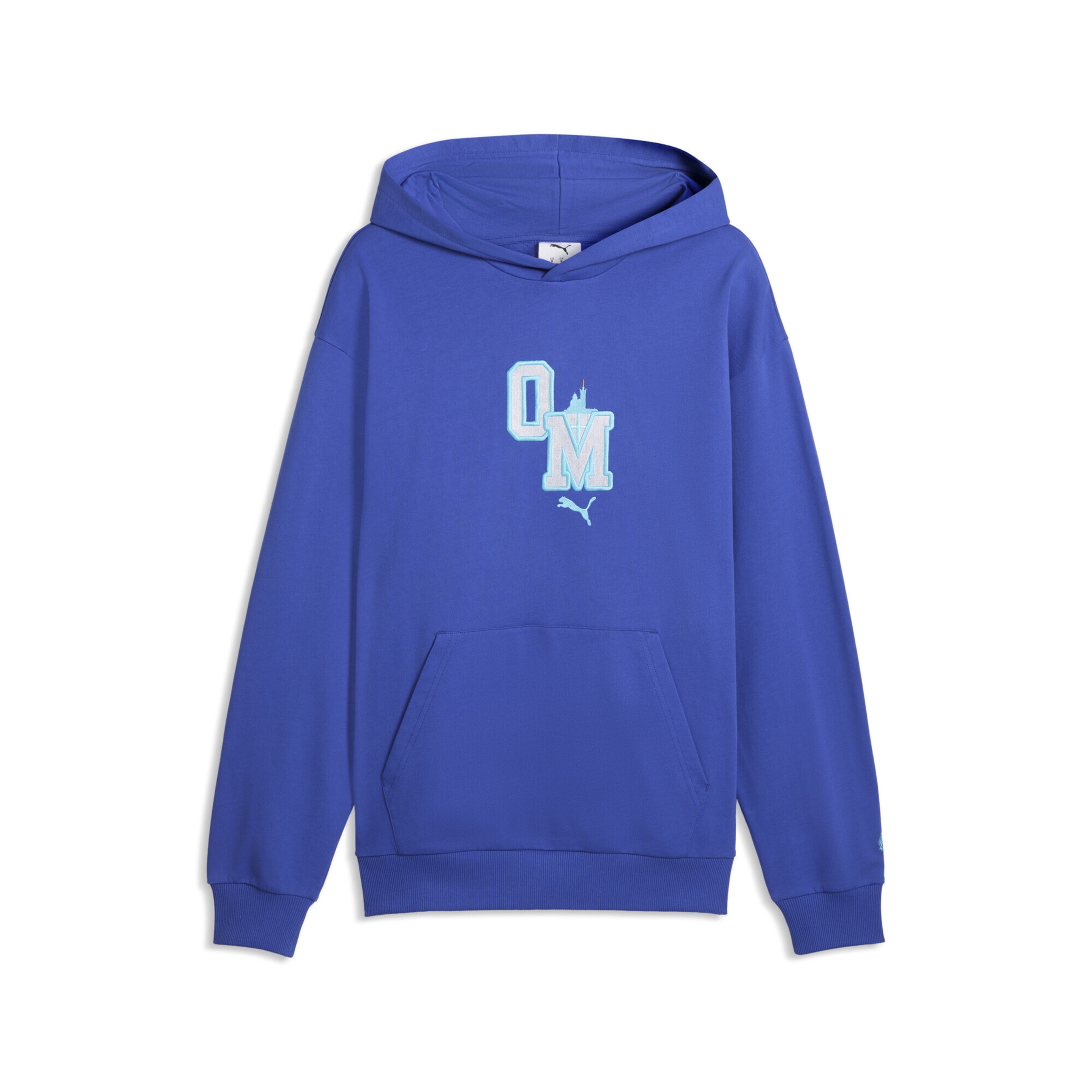PUMA Sweatshirt 'Olympique de Marseille' in Blauw: voorkant