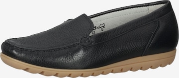 WALDLÄUFER Moccasins in Black: front