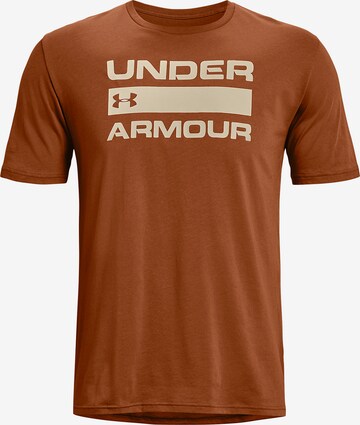 UNDER ARMOUR Performance Shirt 'Team Issue' in Orange: front